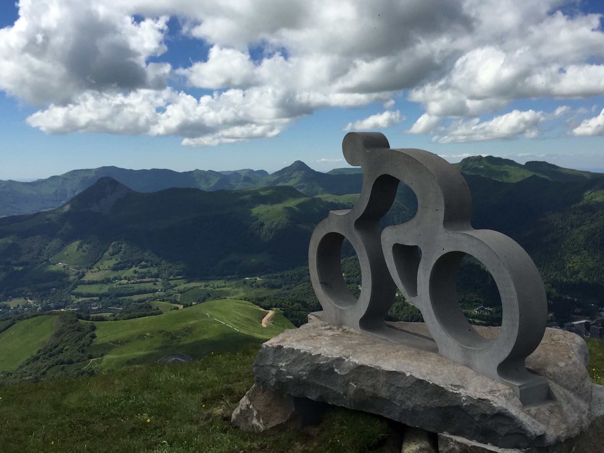 Bike sculpture on the occasion of the Tour de France