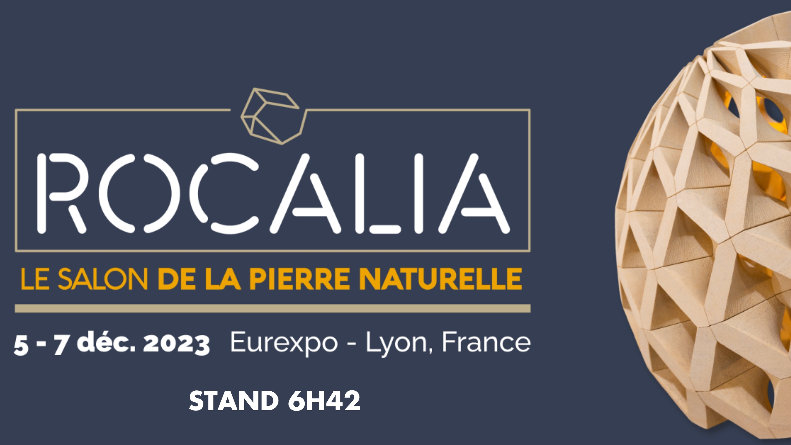 Thibaut’s Participation in the ROCALIA Natural Stone Exhibition, Lyon 2023